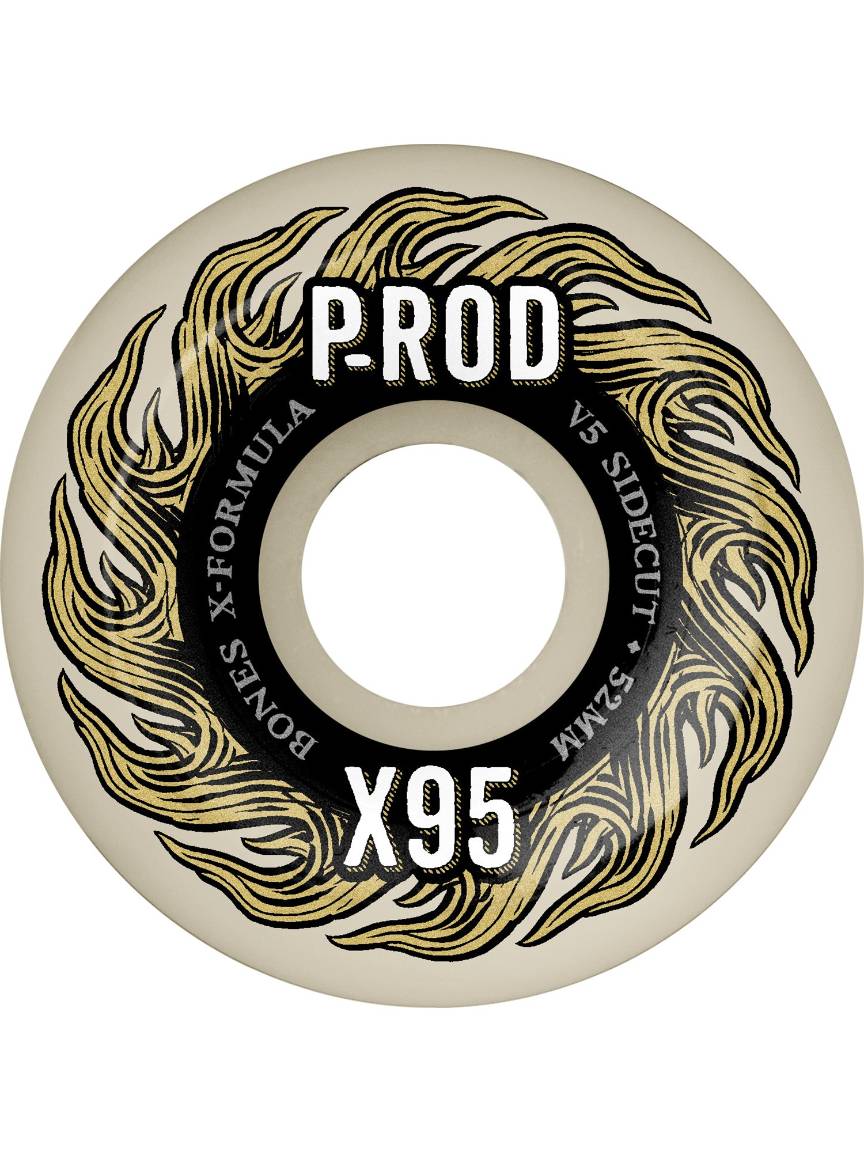 53 X95 Bones Wheels 95A XF V5 Sidecut Paul Rodriguez X-Formula