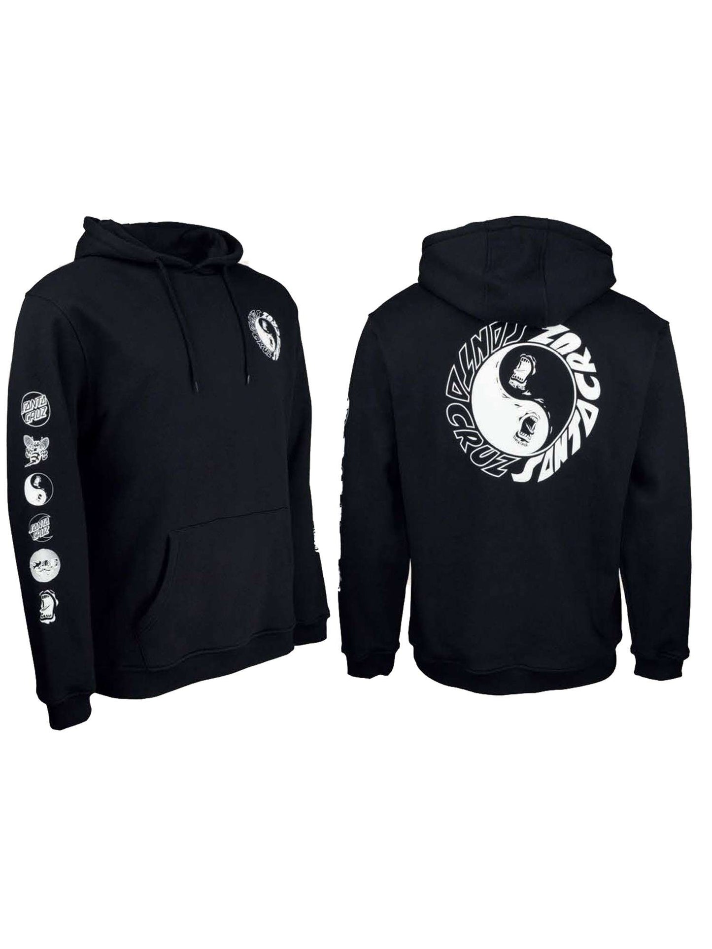 Santa Cruz Scream Ying Yang Hood Organics Black