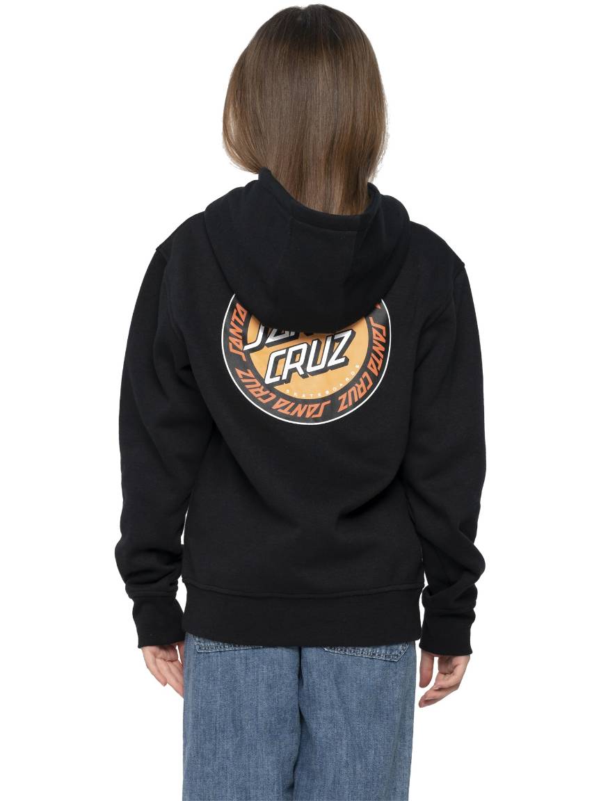 Santa Cruz Outer Ringed Dot Kids Hood Black