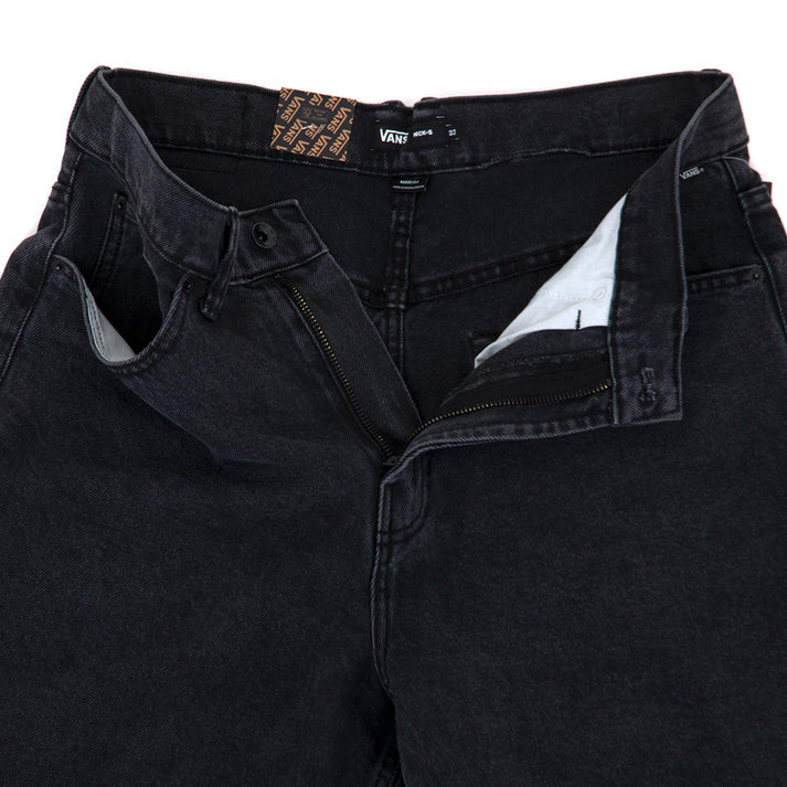 Vans Check-5 Baggy Denim Short Washed Black