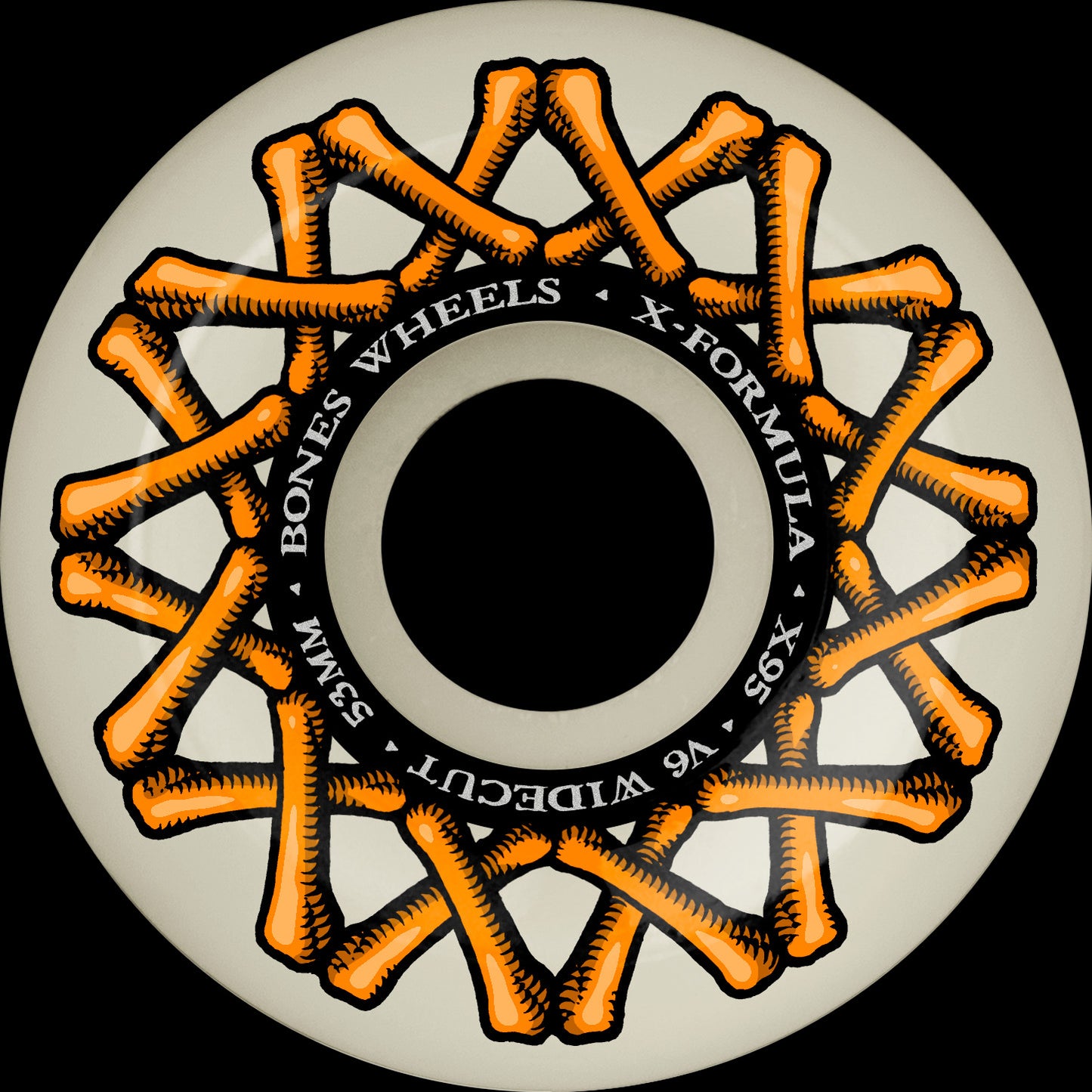 53 X95 Bones Wheels 95A XF V6 Wide-Cut