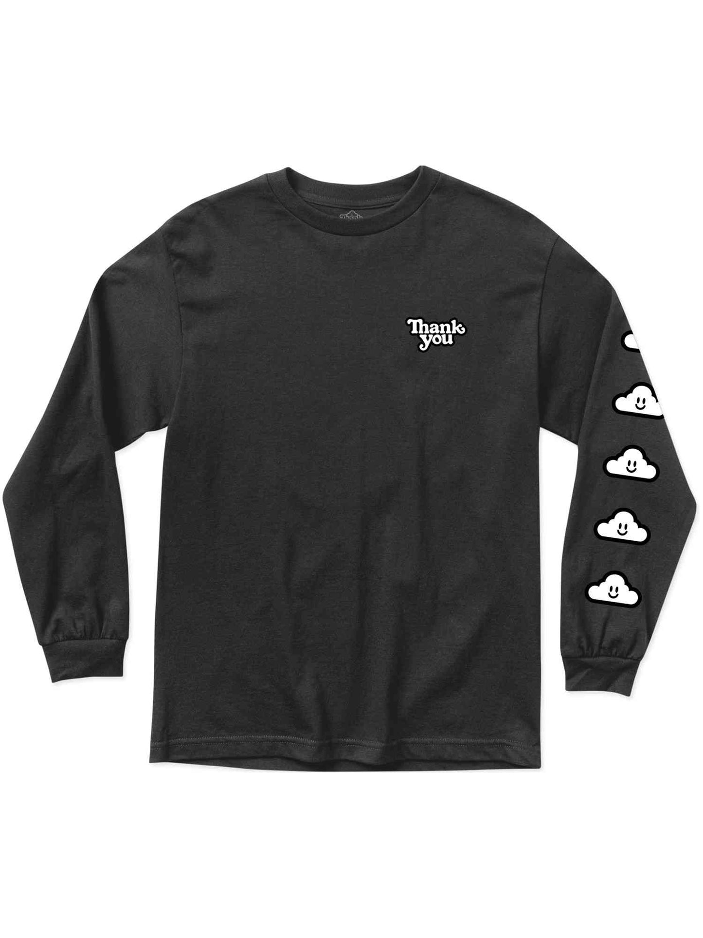 Thank You Cloudy Black Longsleeve