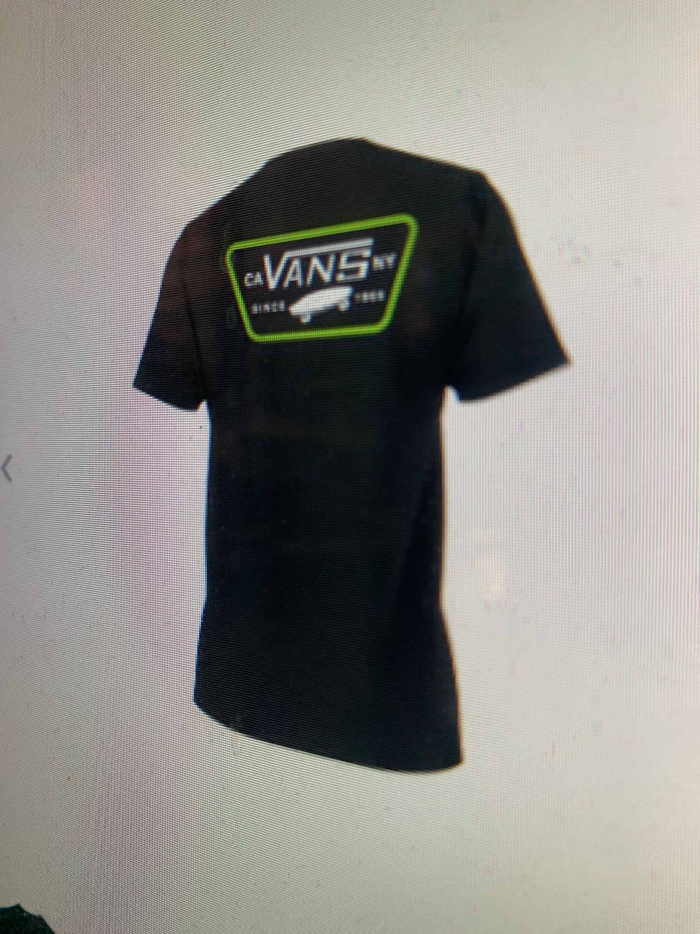 Vans Full Patch Back SS Tee Black Lime Green