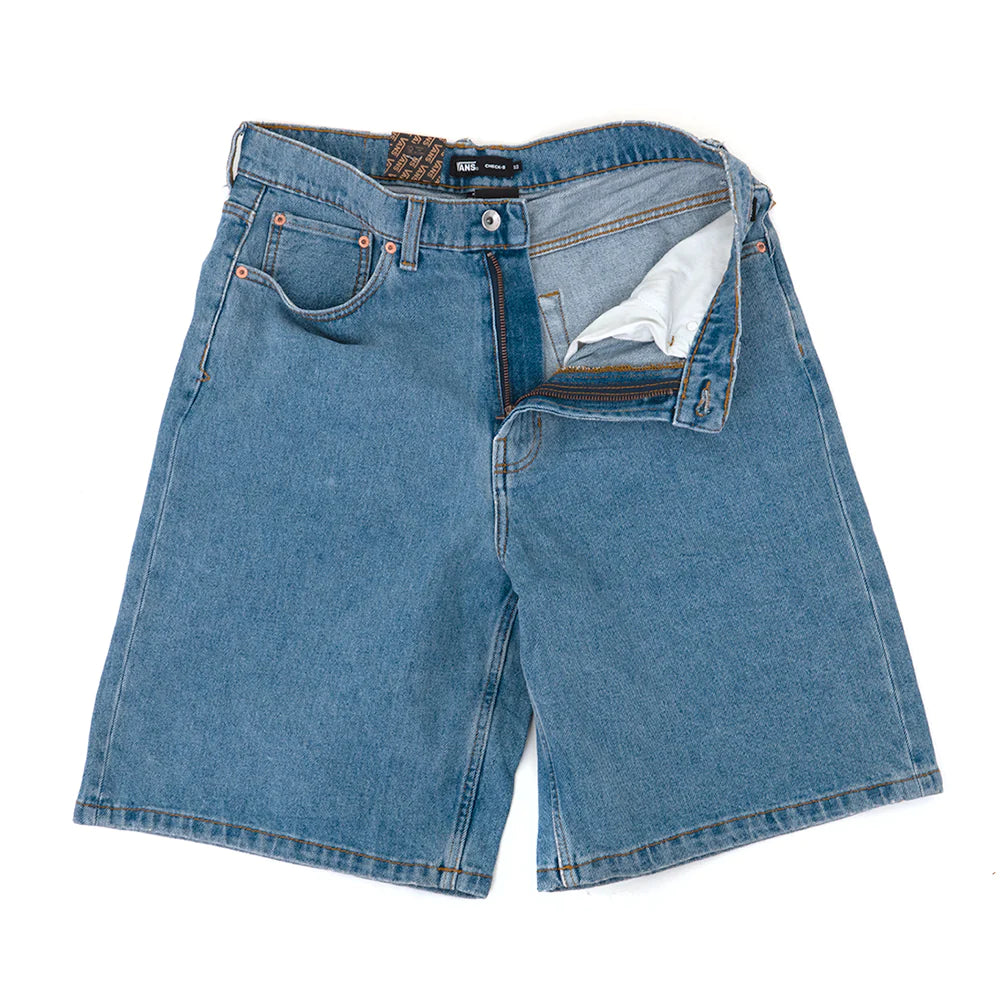 Vans Check-5 Baggy Denim Short Washed Blue