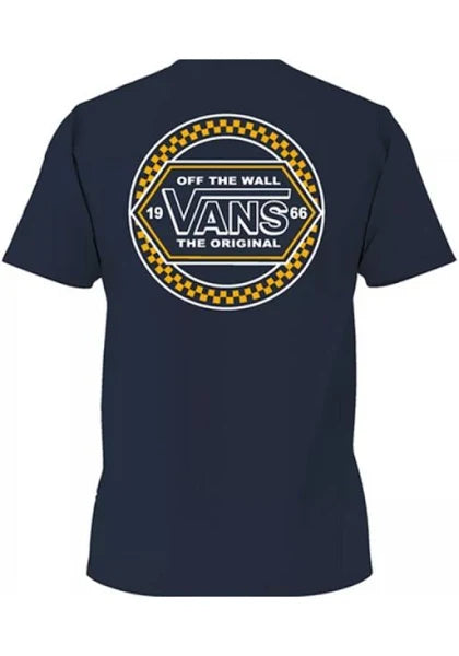 Circle Checker Drop V SS Tee Navy