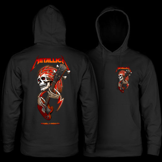 Powell Peralta Metallica Collab Hooded Sweatshirt Mid Weight Black