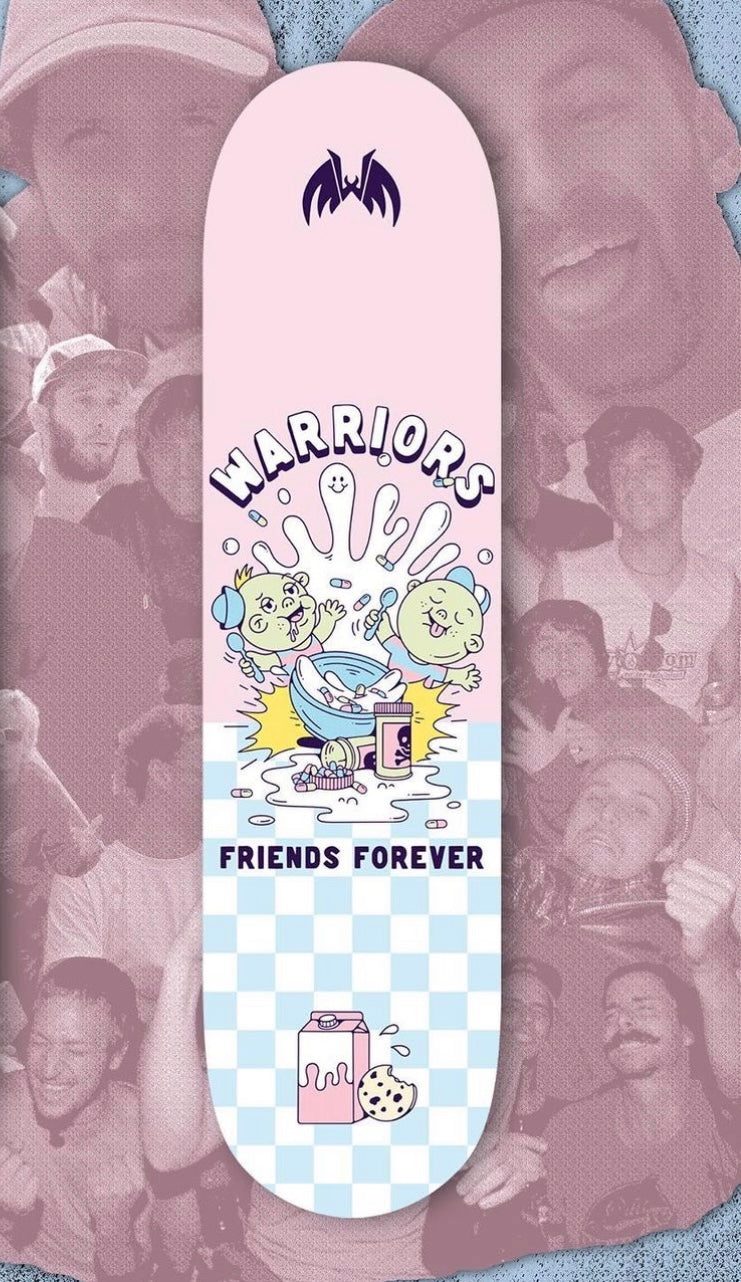 8.37 Warriors Friends Forever Breakfast Medium Concave