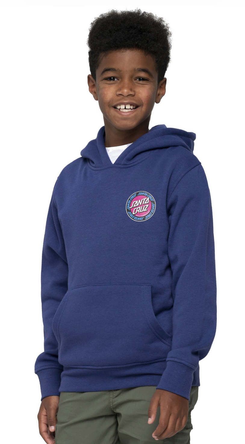 Santa Cruz Youth Outer Ringed Dot Hood Navy