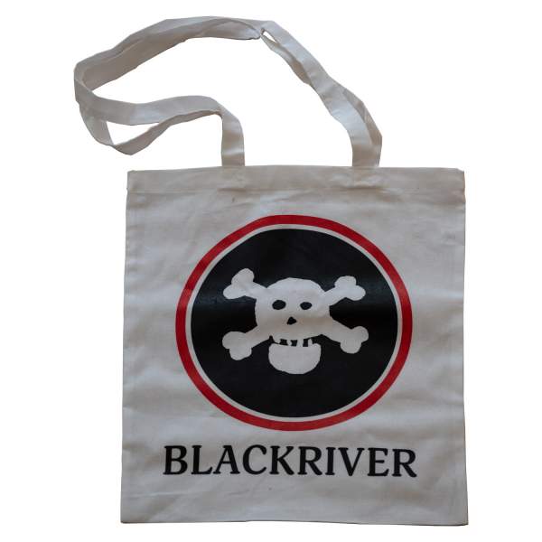 Blackriver Tote Bag NEW Skull white