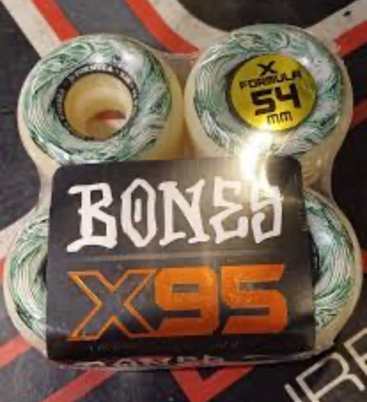 54 X95 Bones Wheels 95A XF V6 Wide-Cut X-Formula