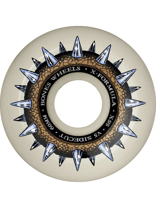 60 X95 Bones Wheels 95A XF V5 Sidecut Street Cleats X-Formula