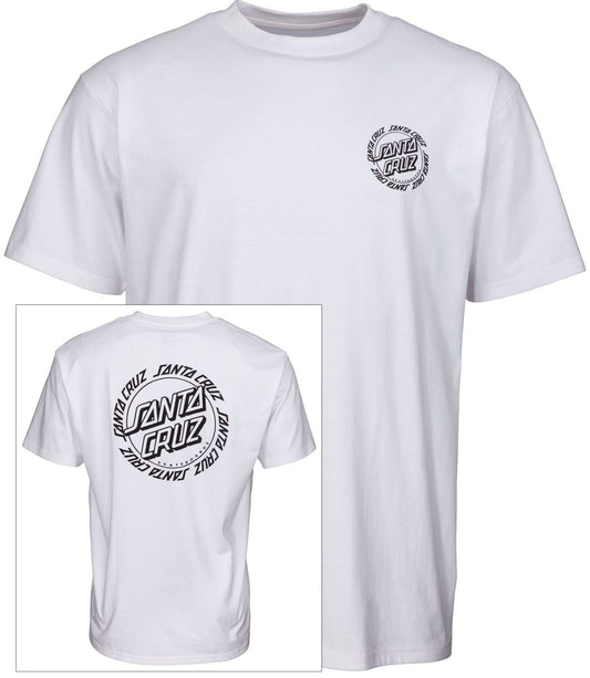Santa Cruz Ringed Dot Tee White