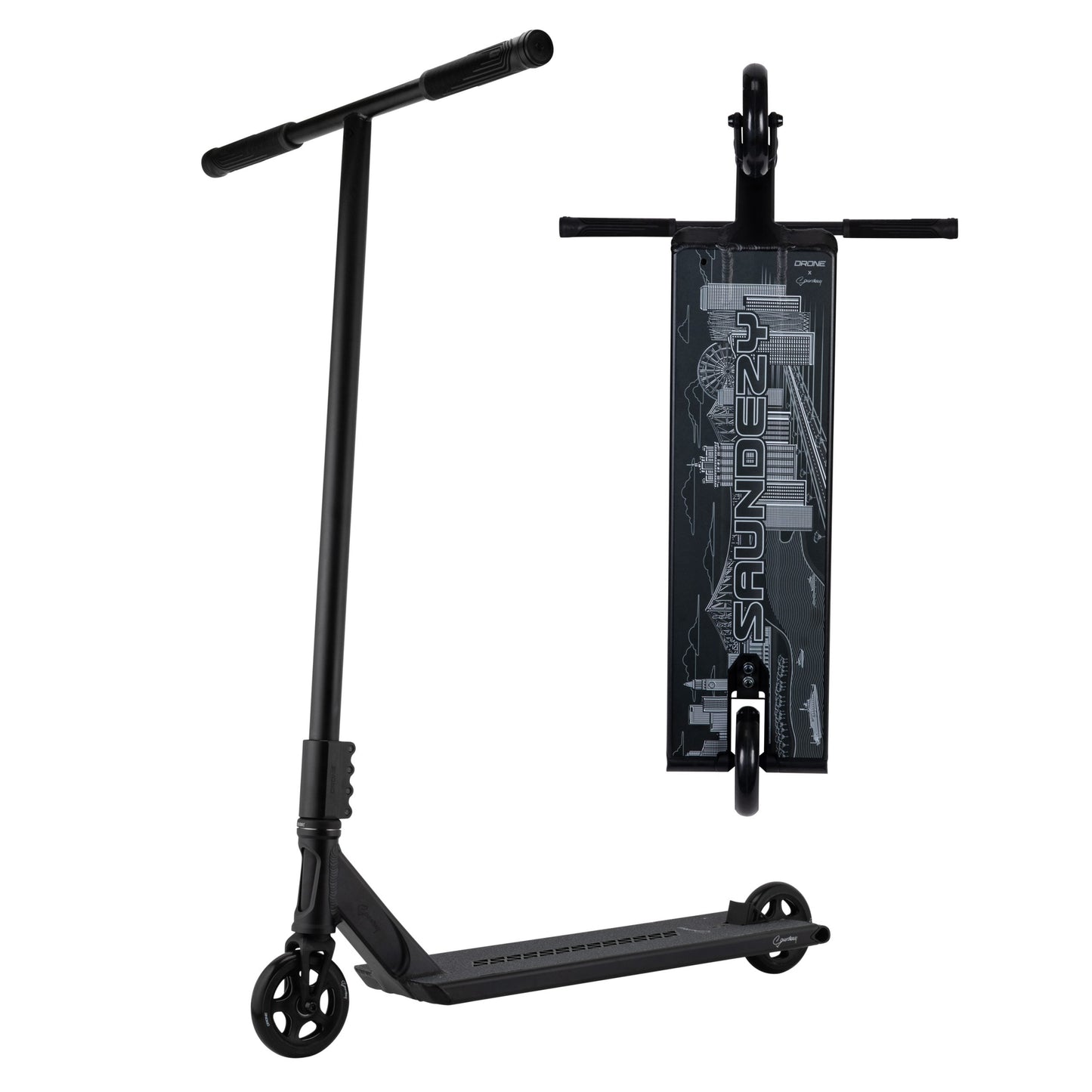 DRONE SCOOTER Complete DRONE Kai Saunders 'Saundezy' Signature Nexus - 6.5" x 22" - Black