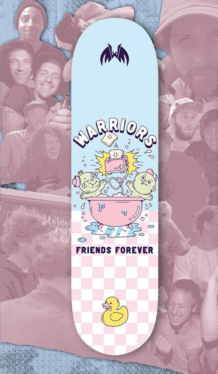 8.50 Warriors Friends Forever Bath Med High Concave