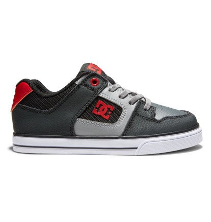 DC Pure Elastic Youth Grey/Grey/Red