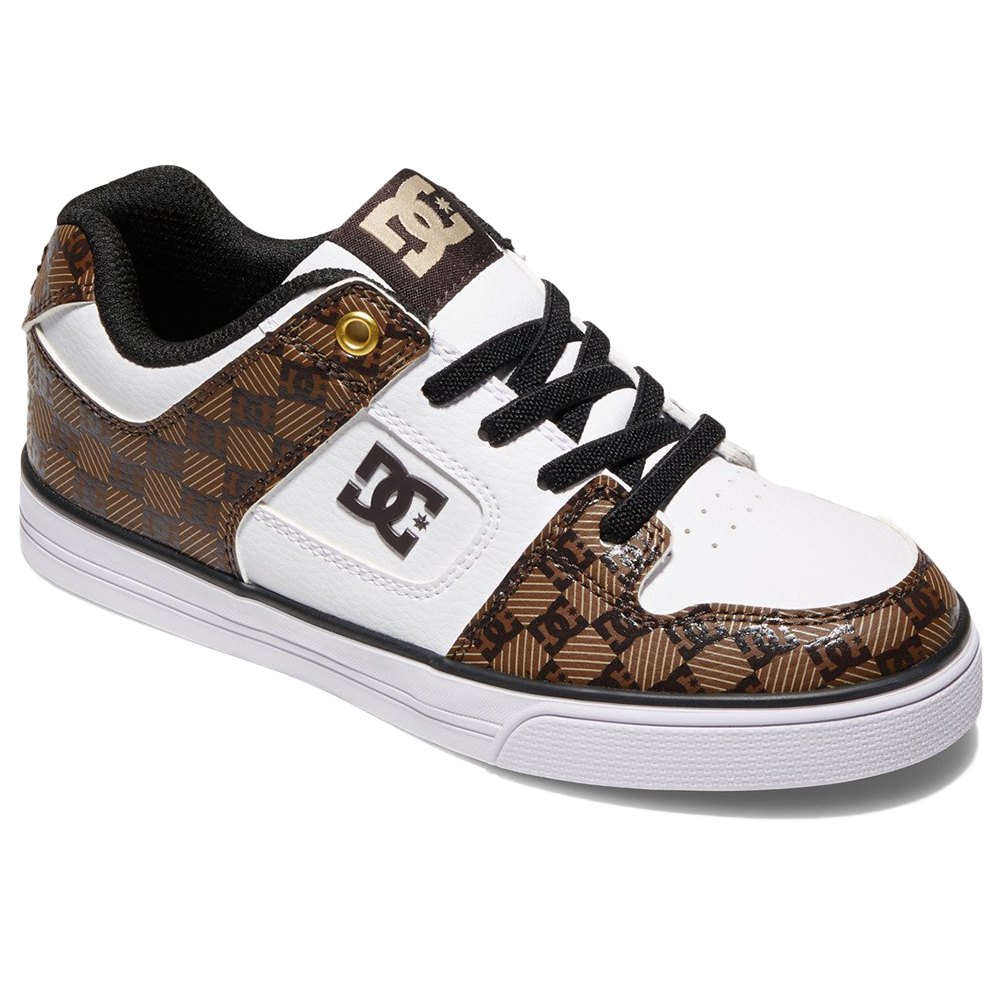 DC Pure Elastic Youth Black/White/Brown